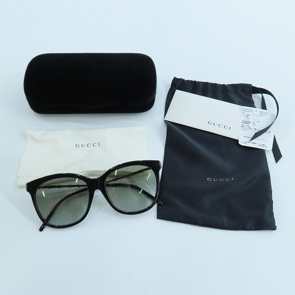 実際に弊社で買取させて頂いたGUCCI/グッチ サングラス インターロッキング GG アジアンフィット GG0655SA の画像 8枚目