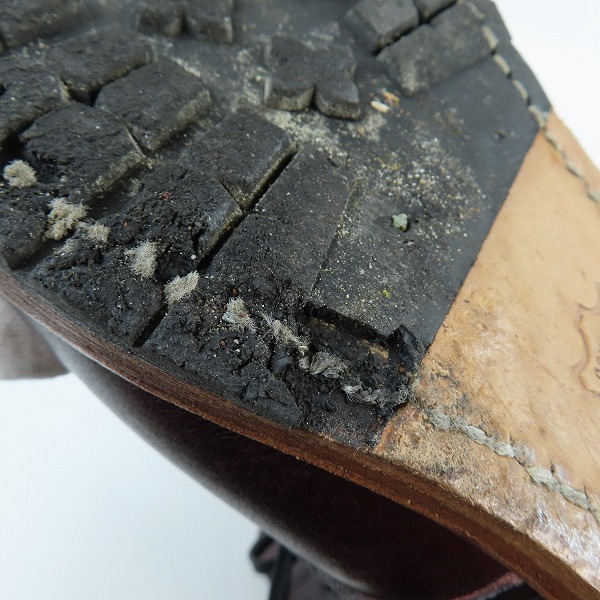 実際に弊社で買取させて頂いた【難あり】RED WING/レッドウィング BECKMAN/ベックマン ブーツ ブラックチェリー 9011/8.5Dの画像 7枚目