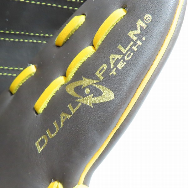 実際に弊社で買取させて頂いた【未使用】Rawlings/ローリングス HYPER TECH COLOR SYNC 軟式 投手用 野球グローブ GR4FHTCA15Wの画像 4枚目