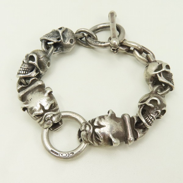 実際に弊社で買取させて頂いたGabor/ガボール 2ブルドッグスヘッズｗ/4スカル ブレスレット