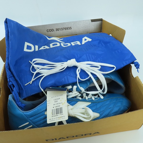 実際に弊社で買取させて頂いたDIADORA/ディアドラ BAGIO 10 MID PU サッカースパイク 132326 01 580/9.5の画像 7枚目