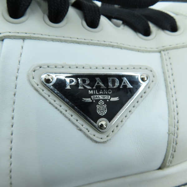 実際に弊社で買取させて頂いたPRADA/プラダ ダウンタウン スニーカー 2EE364/6.5の画像 6枚目