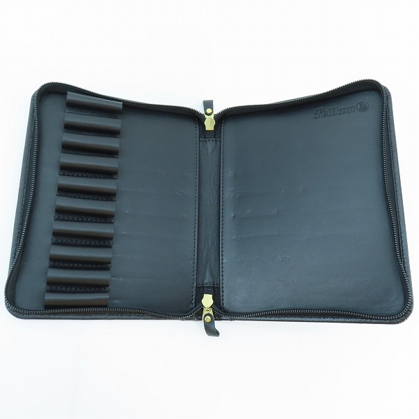 実際に弊社で買取させて頂いたPELIKAN/ペリカン レザー 万年筆用ペンケース 10本用の画像 3枚目