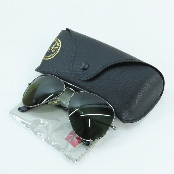 実際に弊社で買取させて頂いたRay-Ban/レイバン AVIATOR アビエーター/LARGE METAL ティアドロップ サングラス/アイウェア RB3025の画像 9枚目
