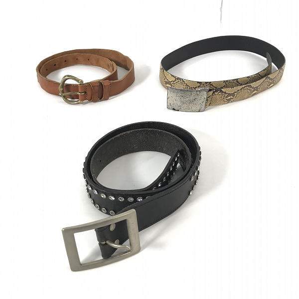 実際に弊社で買取させて頂いた【おまとめ】NO ID./ノーアイディー レザーベルト の画像 1枚目