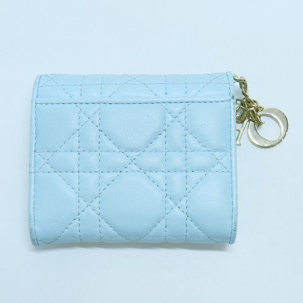 実際に弊社で買取させて頂いたDIOR/ディオール Lady Dior/レディディオール ロータスウォレット 三つ折り財布の画像 1枚目