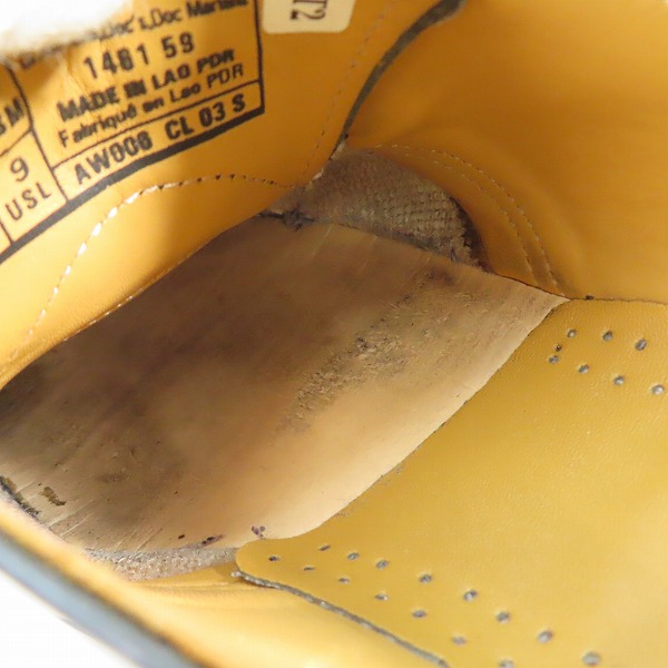 実際に弊社で買取させて頂いたDr.Martens/ドクターマーチン 1461 3EYE GIBSON SHOE 3ホールシューズ ブラック 1461/UK7の画像 7枚目