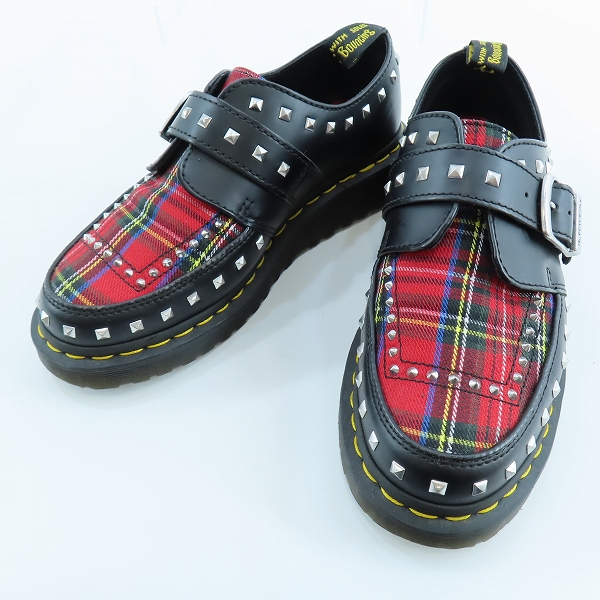 実際に弊社で買取させて頂いたDr.Martens/ドクターマーチン スタッズ チェック ローカット UK5
