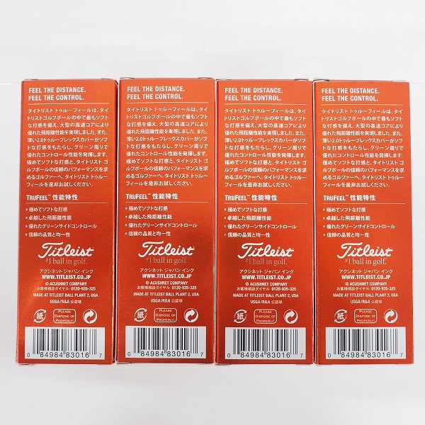 実際に弊社で買取させて頂いた【未使用】Titleist/タイトリスト TRUFEEL ゴルフボール ホワイト 1ダースの画像 3枚目