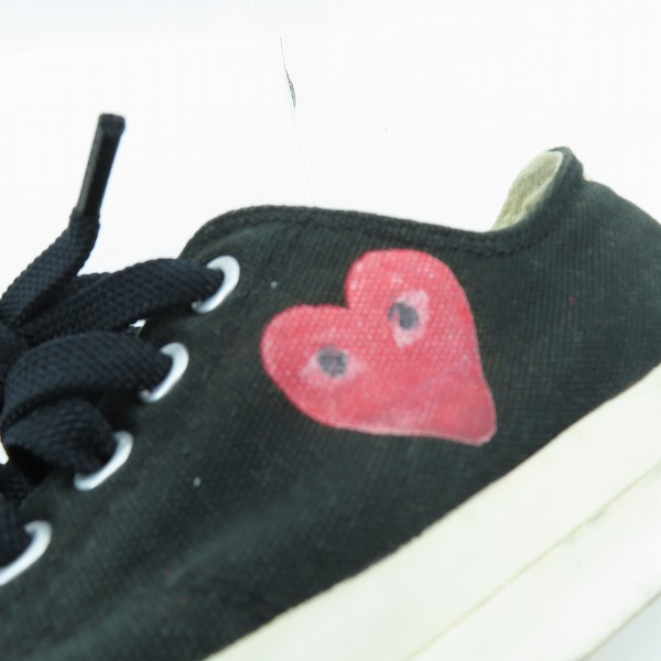 実際に弊社で買取させて頂いたPLAY COMME des GARCONS×CONVERSE/プレイコムデギャルソン×コンバース コラボスニーカー/28の画像 8枚目