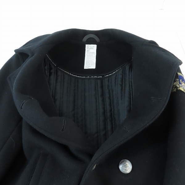 実際に弊社で買取させて頂いたWTAPS/ダブルタップス メルトンピー 2ND TWO TONE ピーコート TSDT-JK-M07/L の画像 2枚目