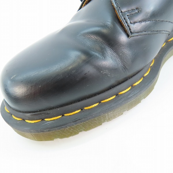 実際に弊社で買取させて頂いたDr.Martens/ドクターマーチン SMOOTH/スムースレザー 3EYE SHOE/3ホールブーツ/シューズ ブラック 146159/UK7の画像 6枚目