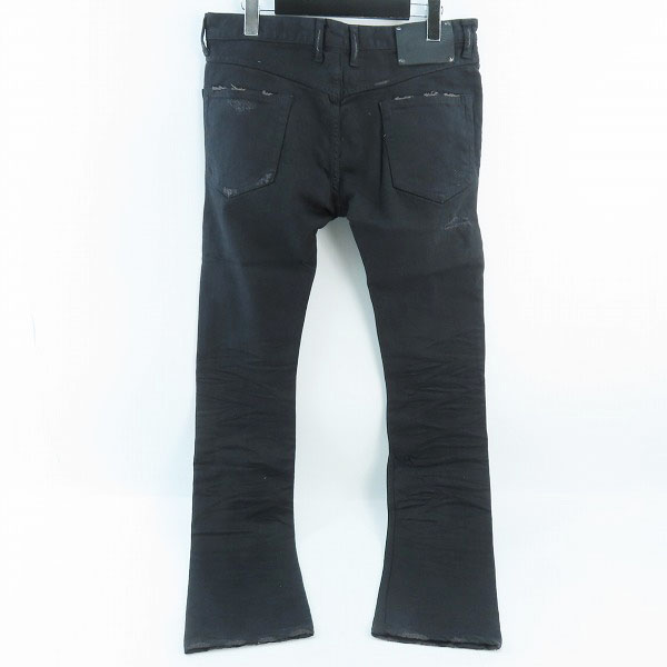 実際に弊社で買取させて頂いたISAMU KATAYAMA BACKLASH/バックラッシュ ストレッチデニム ＋レザークラッシュSTパンツ 1356-01C/Lの画像 1枚目