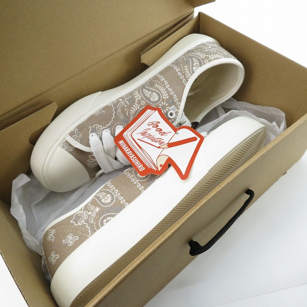 実際に弊社で買取させて頂いた【未使用】MIHARAYASUHIRO/ミハラヤスヒロ ローカットスニーカー ペイズリー柄 333539/25の画像 6枚目