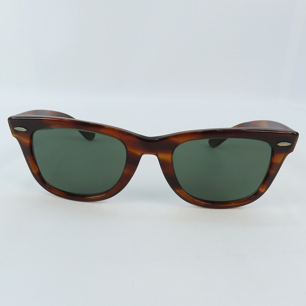 実際に弊社で買取させて頂いたRay-Ban/レイバン B&L/ボシュロム社製 WAYFARER ウェイファーラー サングラス ブラウン
