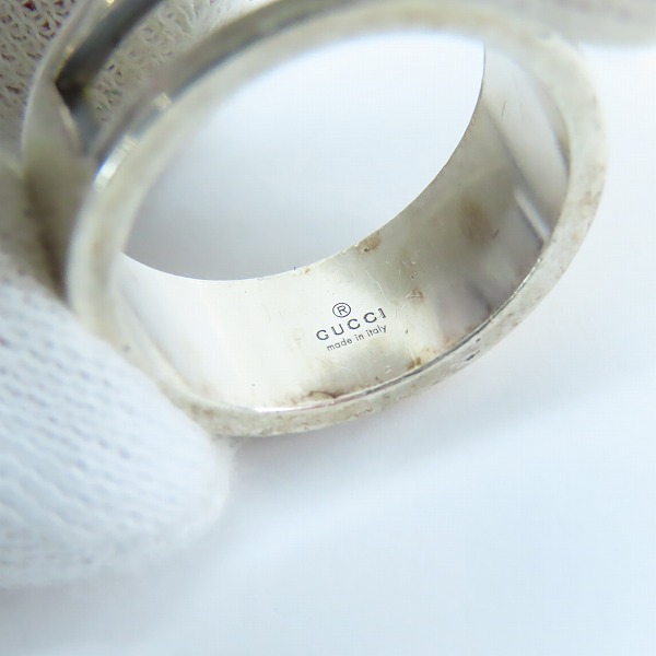 実際に弊社で買取させて頂いたGUCCI/グッチ ブランテッドG Gロゴ リング シルバー 925/13.5号-14号の画像 6枚目