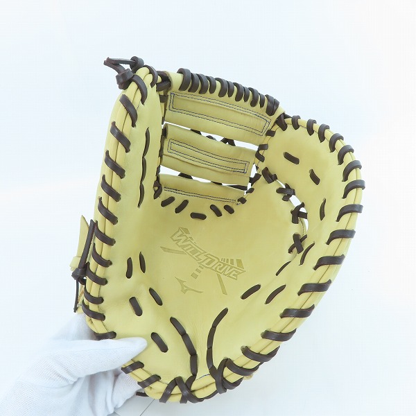 実際に弊社で買取させて頂いた【未使用】MIZUNO/ミズノ 少年軟式用 WILL DRIVE/ウィルドライブ 一塁手用/ファーストミット 右投用 グローブ Y30700の画像 3枚目