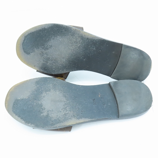 実際に弊社で買取させて頂いたLOUIS VUITTON/ルイ・ヴィトン ロックイットライン レザー モノグラム LVサークル サンダル 37.5の画像 2枚目