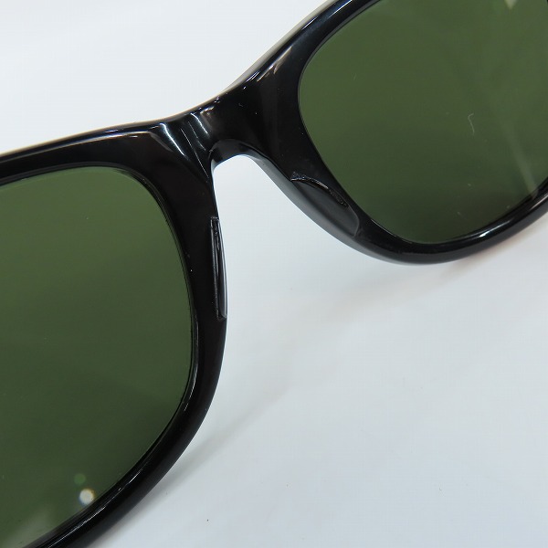 実際に弊社で買取させて頂いたRay-Ban/レイバン B&L/ボシュロム社製 WAYFARER ウェイファーラー サングラス ブラック×シルバーの画像 3枚目