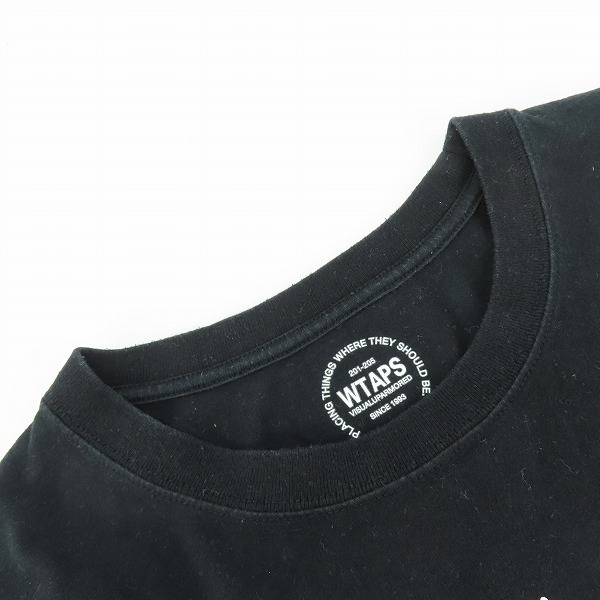 実際に弊社で買取させて頂いたWTAPS/ダブルタップス 17AW V=A LS TEE 長袖Tシャツ ブラック/2の画像 4枚目