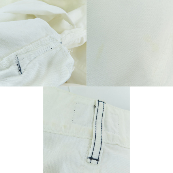 実際に弊社で買取させて頂いたGIORGIO ARMANI/ジョルジオアルマーニ ホワイトデニムパンツ/40の画像 9枚目