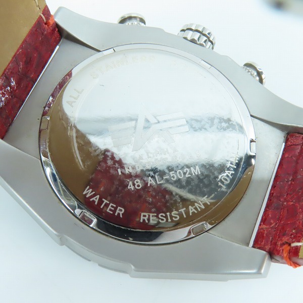 実際に弊社で買取させて頂いたALPHA INDUSTRIES/アルファインダストリーズ ミリタリーウオッチ AL-502Mの画像 3枚目