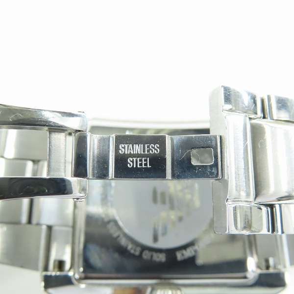 実際に弊社で買取させて頂いたEMPORIO ARMANI/エンポリオアルマーニ クォーツ スクエア 腕時計 AR-1642の画像 6枚目