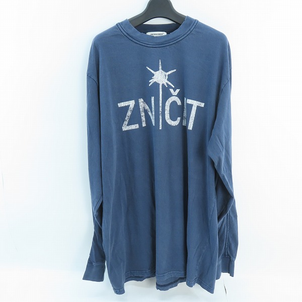 実際に弊社で買取させて頂いたUNDERCOVER/アンダーカバー ダメージ加工 グラフィック プリント 長袖 Tシャツ UP2D4802/3