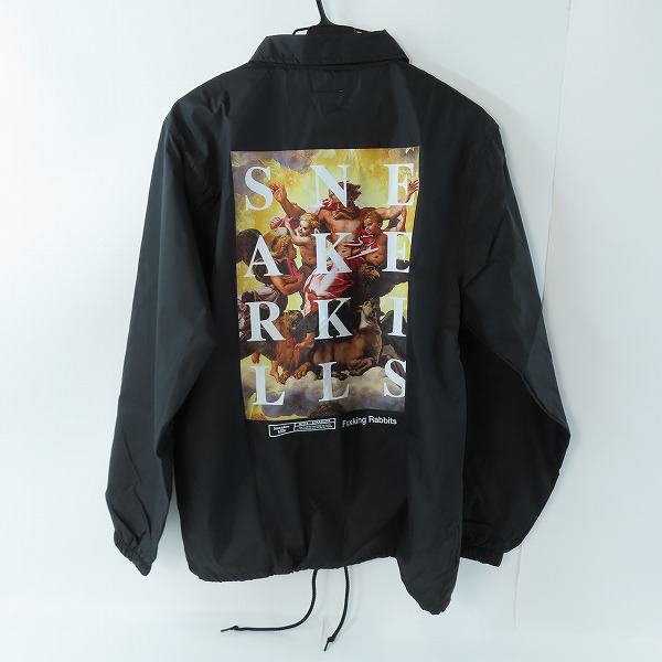 実際に弊社で買取させて頂いた(2)【未使用】FR2 × SNKRDUNK/エフアールツー × スニーカーダンク Angel Coach Jacket Black FRC2905/Mの画像 1枚目