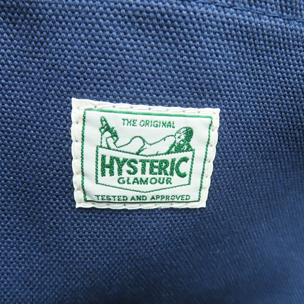 実際に弊社で買取させて頂いた【未使用】HYSTERIC GLAMOUR/ヒステリックグラマー トートバッグ ネイビーの画像 4枚目