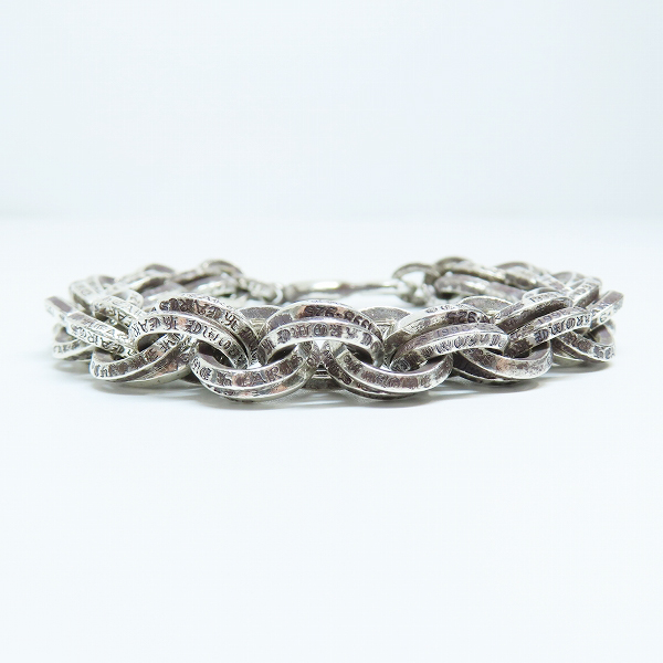 実際に弊社で買取させて頂いたCHROME HEARTS/クロムハーツ オールド刻印 Double B Ring Bracelet/ダブルB リング ブレスレットの画像 1枚目