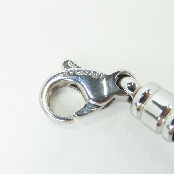 実際に弊社で買取させて頂いたBVLGARI/ブルガリ メタル×レザー チョーカーネックレスの画像 2枚目