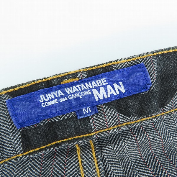 実際に弊社で買取させて頂いたJUNYA WATANABE COMME des GARCONS/ジュンヤワタナベ コムデギャルソン AD2002 デニムパンツ WI-P028/Mの画像 3枚目