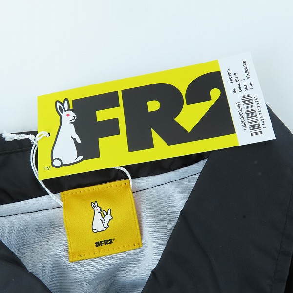 実際に弊社で買取させて頂いた(2)【未使用】FR2 × SNKRDUNK/エフアールツー × スニーカーダンク Angel Coach Jacket Black FRC2905/Lの画像 2枚目
