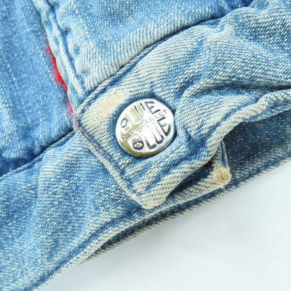 実際に弊社で買取させて頂いたBLUE BLUE/ブルーブルー 裏ボア/襟コーデュロイ デニムジャケット /2の画像 6枚目