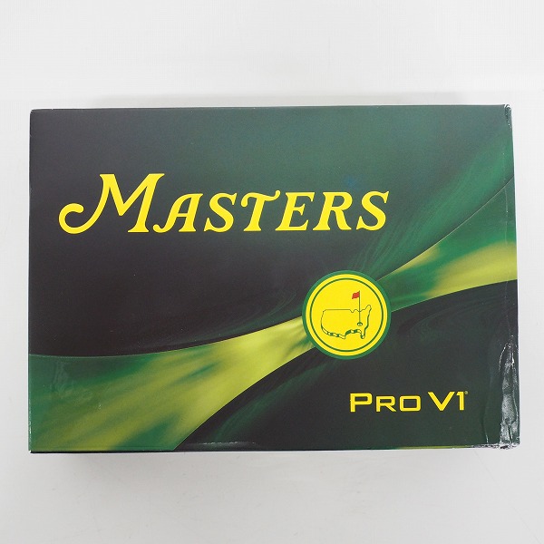 実際に弊社で買取させて頂いた【未使用/オウンネーム】Titleist/タイトリスト MASTERS/マスターズ PRO V1 ゴルフボール ホワイト 1ダースの画像 2枚目