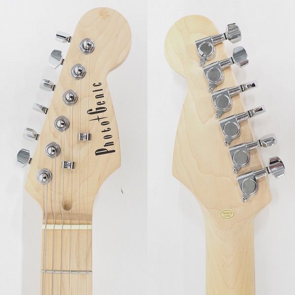 実際に弊社で買取させて頂いた★【美品】PhotoGenic/フォトジェニック ストラトキャスターType エレキギター ソフトケース付 の画像 2枚目