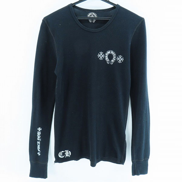 実際に弊社で買取させて頂いた【JPタグ】CHROME HEARTS/クロムハーツ ホースシュー CHプラス プリント サーマル 長袖 カットソー 2212-304-0343/S