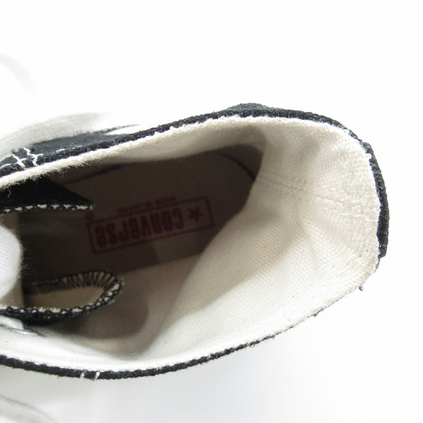実際に弊社で買取させて頂いたCONVERSE/コンバース 日本製 ALL STAR/オールスター ハイカットスニーカー ブラック/7.5の画像 4枚目
