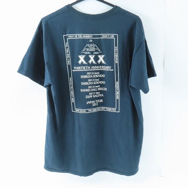 実際に弊社で買取させて頂いたGILDAN製 ASIA/エイジア THIRTIETH ANNIVERSARY JAPAN TOUR 2012 バンドTシャツ/L　　　の画像 1枚目