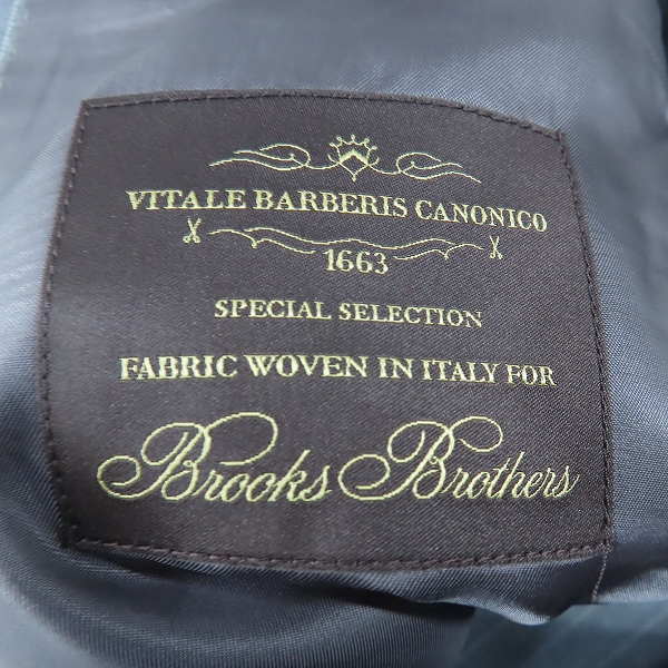 実際に弊社で買取させて頂いた【未使用】Brooks brothers/ブルックスブラザーズ REGENT FIT/テーラードジャケット/パンツ セットアップ グレー/44REG/38Wの画像 3枚目