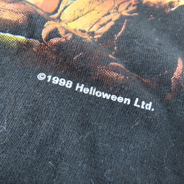 実際に弊社で買取させて頂いたRED WOOD製 HELLOWEEN/ハロウィン BETTER THAN RAW WORLD TOUR バンドTシャツ/XLの画像 8枚目