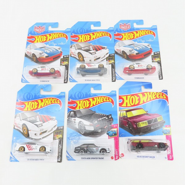 実際に弊社で買取させて頂いた【おまとめ/未開封】Hot Wheels/ホットウィール '96 NISSAN 180SX TYPE X/TOYOTA AE86 SPRINTER TRUENO FALKEN 他