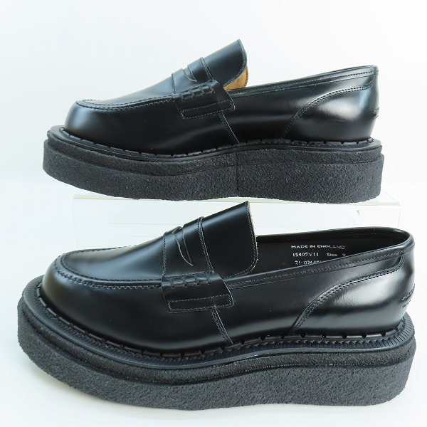 実際に弊社で買取させて頂いたSacai×George Cox/サカイ×ジョージコックス COIN LOAFER コインローファー 21-02649M/9の画像 3枚目
