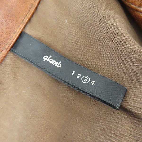 実際に弊社で買取させて頂いたglamb/グラム 羊革/ラム レザー ジャケット/3の画像 3枚目