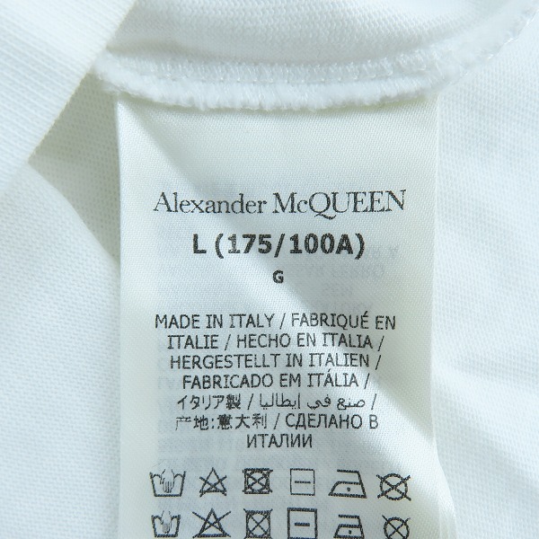 実際に弊社で買取させて頂いたALEXANDER MCQUEEN/アレキサンダーマックイーン ロゴ プリント 長袖 Tシャツ /Lの画像 3枚目
