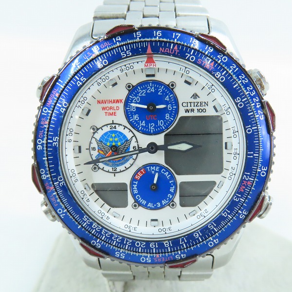 実際に弊社で買取させて頂いたCITIZEN/シチズン プロマスター ナビホーク ブルーインパルス 腕時計 クォーツ C300-001717【動作未確認】