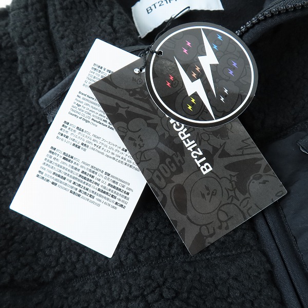 実際に弊社で買取させて頂いた【未使用】FRAGMENT DESIGN フラグメントデザイン ×BT21 BT21FRGMT FLEECE JACKET/フリースジャケット/Mの画像 6枚目