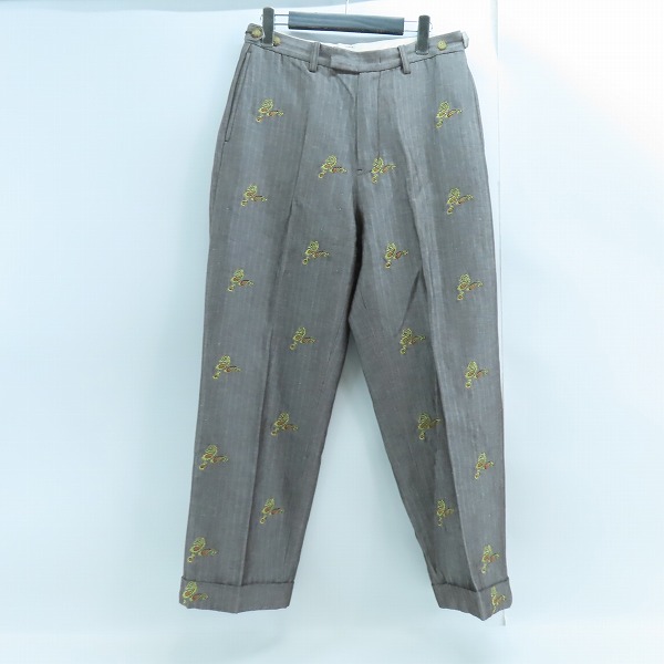 実際に弊社で買取させて頂いたBEAMS PLUS /ビームスプラス ヘリンボーン エンブロイダリー ワイド トラウザーズ 11-23-1601-803/S