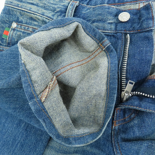 実際に弊社で買取させて頂いたGUCCI/グッチ デニムパンツ ジーンズ インディゴ 50の画像 2枚目